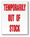 Temporarily Out of Stock Shelf Tag