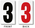 2-sided (Black or Red) Shelf Tag Numbers