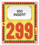 La Cocina Price Tag (3-digit 1 1/2" Numbers) - Printed "LB"