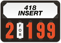 Black 39 Style Solid Color Price Tag (5-digit 1 1/2" Numbers)