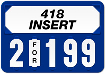 Blue 39 Style Solid Color Price Tag (5-digit 1 1/2")