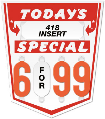 Today's Special Price Tag